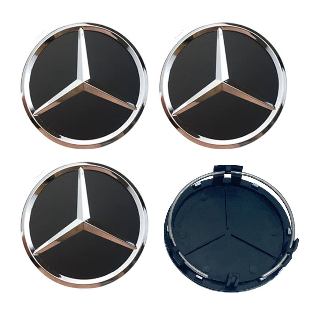 Mercedes-Benz Nabendeckel (4er-Pack - 75mm)
