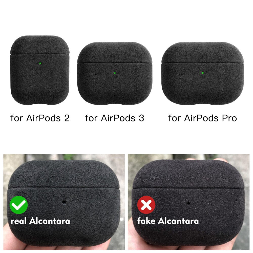 Real Alcantara AirPods Case