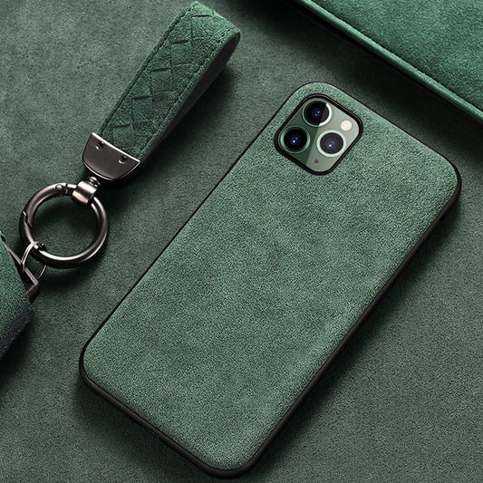 iPhone 13 Pro Max Green Alcantara Case 4 Cars